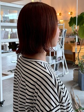 【78.ボブ】酸性ストレート・レイヤーカット・白髪染め・学割◎