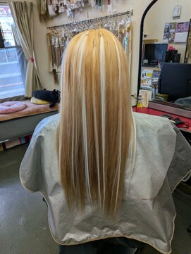 ハイトーン編み込みエクステ