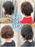 【市井友佳子】朝5分ボブパーマ/ダークアッシュ/町田