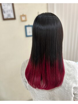 セットアップ 倉敷美和店(SET-UP) グラデーション/チェリーピンク大人ガーリー