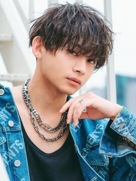 MEN'S HAIR BLEACHi 岐阜柳津店【メンズ ヘア ブリーチ】【4月29日オープン(予定)】 《BLEACHi》ドライシャドウパーマ【numberA.×BLEACHi】マット