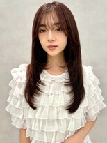 アッシュ 中野店(Ash)&nbsp;イメチェン/似合わせカット/フルバング／レッドブラウン/中野