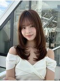 モカブラウン×ミディアムレイヤー