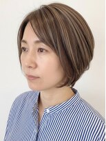 オレンジドロップ 長岡駅店(orange drop)&nbsp;夏カラー×透明感ショートボブ30代40代☆美髪小顔大人ヘア