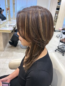 アッシュ 千歳烏山店(Ash) 40代50代クラゲヘアーウルフカットハッシュカットレイヤーカット