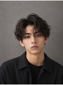 センターパート×ツイストスパイラルパーマ×メンズパーマmen's