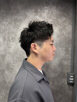 スピン 本八幡(SPIN)&nbsp;MEN’S HAIR/サーフカール/刈り上げセンターパート/本八幡