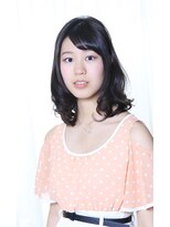 ウィルゴ(VIRGO) 【VIRGO】NYLON系・黒髪で決まるゆるふわ鎖骨ミディ☆