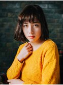 丸みボブ/ミニボブ/前髪ありボブ