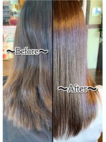 ピースリーヘア バイ カーサ(peathree.hair by CASA)&nbsp;高濃度水素トリートメント×ミディアムストレート