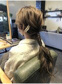 【MOOD】20代30代大人かわいいロングローポニーアレンジ