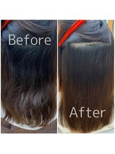 【シルキーストレート】Before/After