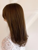 アイティー バイ アルバム 浦和店(IT by ALBUM)&nbsp;ベージュセミロング_アースカラーくびれヘアツートン_ba362111