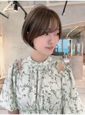 春におすすめ♪フェミニンゆとりショート