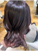 ラベンダーカラー×レイヤーカット