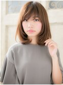 mod's姪浜/斜めバングフレンチカジュアルくせ毛風ワンカールh