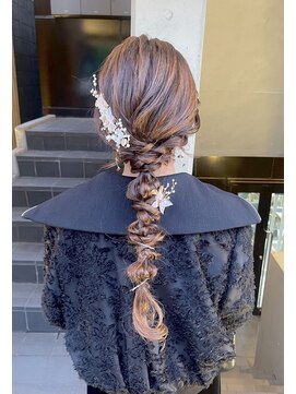 アクト(ACT) 編みおろし/結婚式ヘア/パーティーヘア/2次会ヘア/お呼ばれヘア