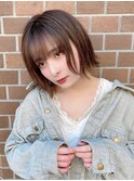 ◎オリーブベージュボブ