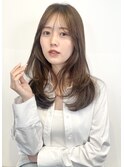 【経堂】セミロング/レイヤー/くびれヘア/ベージュ