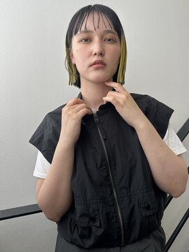 ロンドカスティーヨ 四日市(Lond castillo) 【futaba】切りっぱなしボブ/デザインカラー