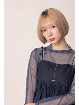 ブリング バイ スノードロップ 吉祥寺(BRING by Snowdrop) イメチェン/ホワイトブロンド/外ハネボブ/美髪/吉祥寺