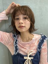 ジェムバイアルテフィーチェ(gem by artefice)&nbsp;ゆるふわ外ハネウェーブ#くすみベージュ#マロンベージュ