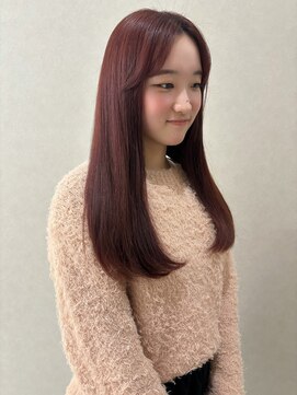 ミリ 奈良店(mm) ピンク/オレンジ/アプリコット/暖色/ブリーチ/ダブルカラー/奈良