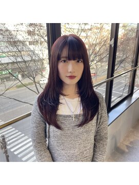 シエル 仙台店(CIEL) hush cut × wine red