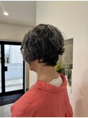 アシメショートパーマ