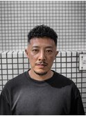 アッシュブラック/カルマパーマ/ベリーショート/原宿