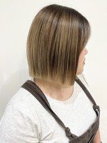 モリオフロムロンドン 松戸店(Morio from London)&nbsp;【モリオ松戸　石山】ハイトーン切りっぱなしボブぱつっとボブ