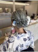 浴衣ヘアセット/ヘアアレンジ/ふわゆるアレンジ