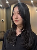 韓国風レイヤーカット/レイヤーカット/ロングレイヤー