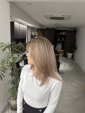 レアル 心斎橋 大阪(REAL) 暖色バレイヤージュ