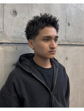 オーシャントーキョー ホワイト 原宿(OCEAN TOKYO WHITE) スパイキーショートベリーショート短髪アップバングフェード