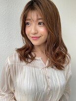 カバーヘア ブリス 戸田公園西口店(COVER HAIR bliss)&nbsp;ミディアムレイヤーカット/ミルクティーベージュ/小顔p戸田公園