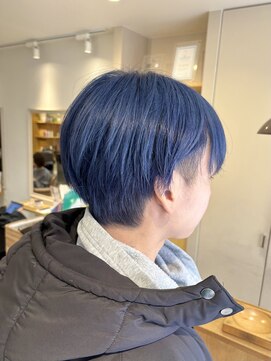 トリート 浦安店(TREAT) マッシュショート×ネイビー_TREAT浦安店