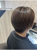 梅雨もまとまる♪大人美シルエットショートボブ