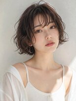 ヘアメイク アージュ 天神西通り店(HAIR MAKE age) エアリーパーマ ミニボブ 透明感カラー グレージュ 髪質改善