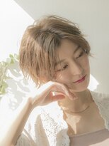 セレスト 川口店(CELESTE)&nbsp;40・50代の柔らかベージュショート×イノアカラー