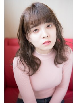 ジェンティーレ ヘアデザイン(Gentile Hair Design) ワイドバングのコテ巻きパーマ風!(^^)!