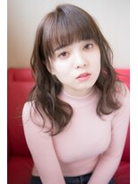 ジェンティーレ ヘアデザイン(Gentile Hair Design) ワイドバングのコテ巻きパーマ風!(^^)!