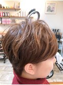 お客様style大人かわいい耳かけショート【30代・40代】ｂｙ西山