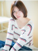 *CUORE水戸*シンプル＆大人可愛いセンターパートのフレンチボブb