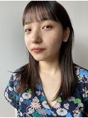 Salt大久保◇ナチュラルストレートミディ3/シースルーバンク