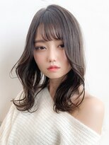 マックスビューティーギンザ(MAXBEAUTY GINZA)　&nbsp;【イルミナカラー】フェザーバング外ハネロブヘアー☆髪質改善