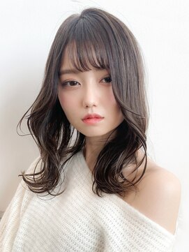 マックスビューティーギンザ(MAXBEAUTY GINZA) 【イルミナカラー】フェザーバング外ハネロブヘアー☆髪質改善