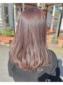 ブリーチなしカラー愛されブラウンふんわりロング