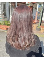 美容室 メザミー MESAMIES ブリーチなしカラー愛されブラウンふんわりロング