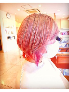 ヘアーメイク サンクエスト みずほ台店(HAIR MAKE sunquest) ピンク